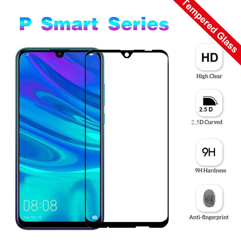 

3D Tempered Glass For Huawei P Smart 2019 Glass Protective Films For Huawei P Smart Plus 6.3 2018 Psmart Safety Screen Protector