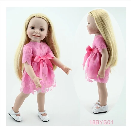 

New Design American 18 Girl Doll Smiling Princess Looks So Sweet Baby Toys as A Gift For Christmas Day and Birthday of Children