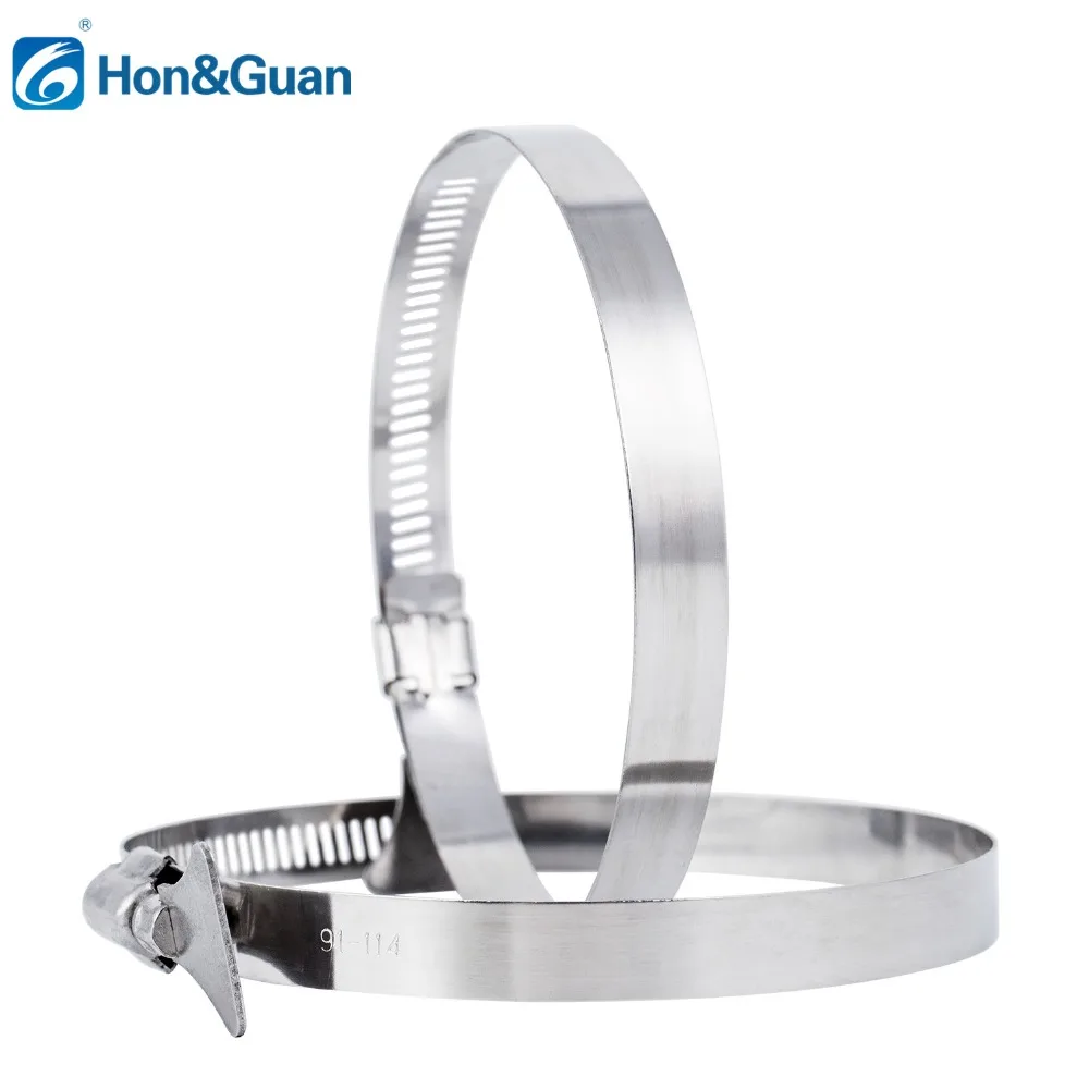 1pcs 4inch 100mm Stainless Steel Drive Hose Clamp Adjustable Fuel Line Pipe Worm Gear Clip Clamp Tube Fasterner Pipe Accessories