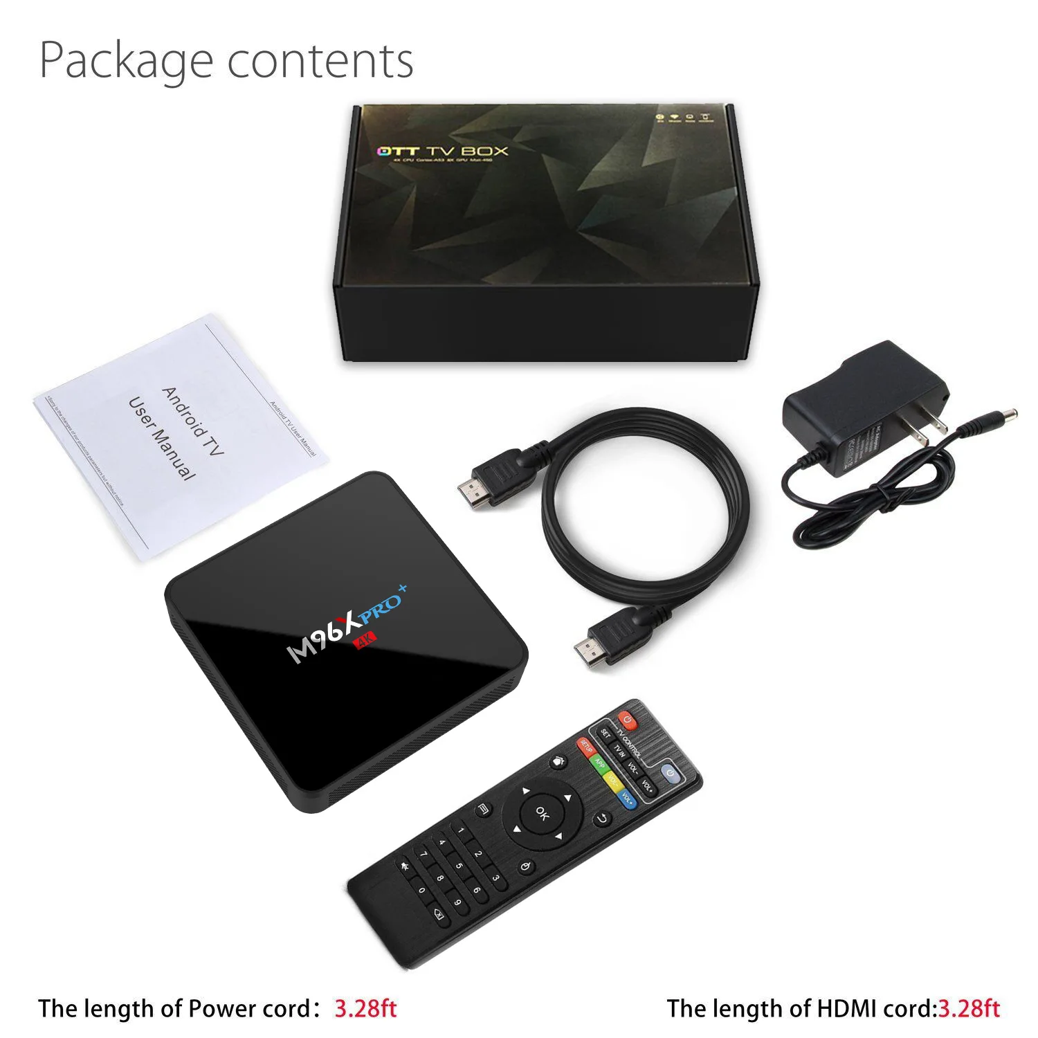 Smart TV BOX Android 7 1 2 Гб ОЗУ 16 ПЗУ Amlogic S905W четырехъядерный медиаплеер Dual WIFI BT4.0 4K HD M96X Pro