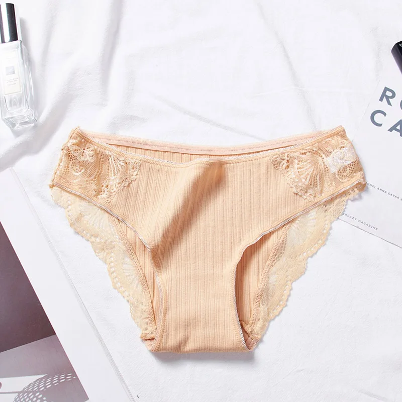 2 Pieces Women Sexy Cotton Panties Female Low-Waist Sexy Lace Edge Underwear Girl's Breathable Briefs Lingerie Intimates 2 Pieces Women Sexy Cotton Panties Female Low-Waist Sexy Lace Edge Underwear Girl's Breathable Briefs Lingerie Intimates