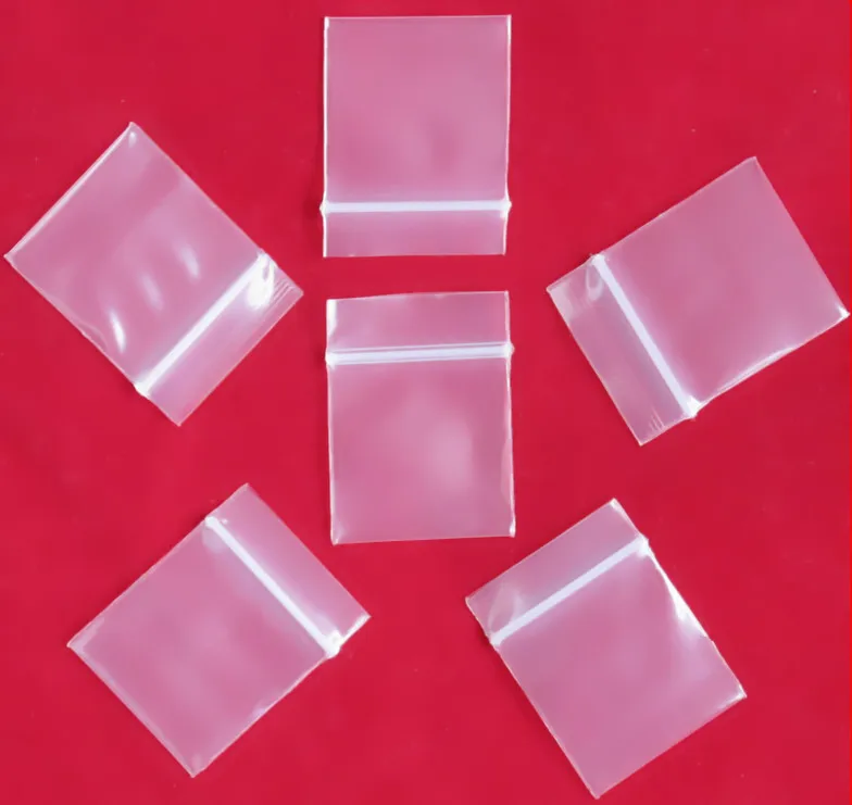 

100pcs Mini Free Shopping High Quality Large Cpacity White Block Zip Lock Plastic Bags Industrial Packing Bags Zipper Bags