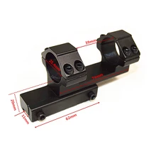 Аксессуары для охоты Пикатинни Вивер 1 шт. Расширенный DIY 25,4 мм кольцо 11 мм ласточкин хвост Rail Z Тип прицела