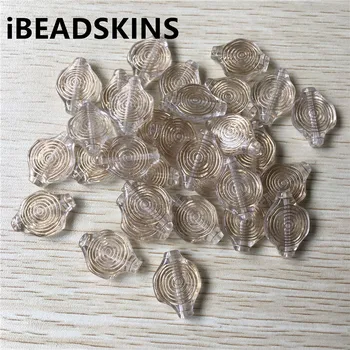 

New arrival! 24x18mm 320pcs/lot clear with gold stripe Acrylic beads #4879 (Design as shown)