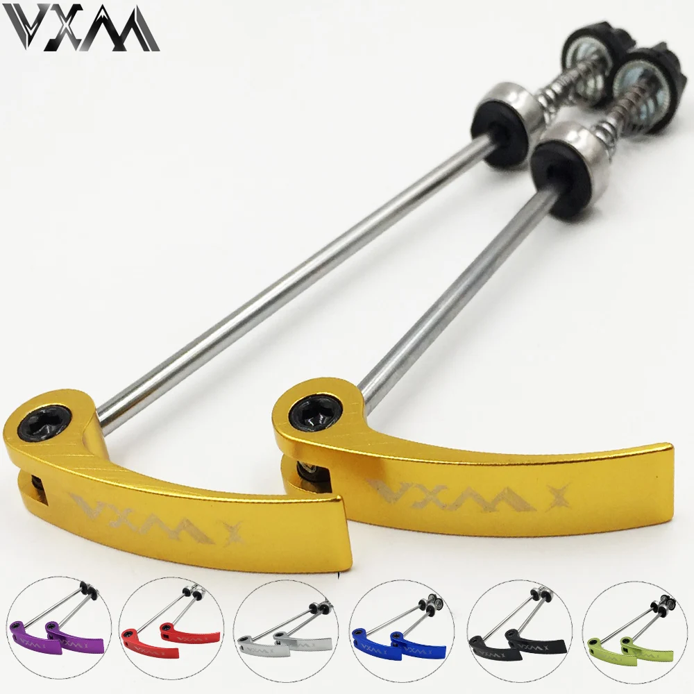 

VXM Bicycle Skewers Ultralight Quick Release Skewers QR MTB Road Bike Quick Release Front+Rear Wheel Hub Skewers Bicycle Parts