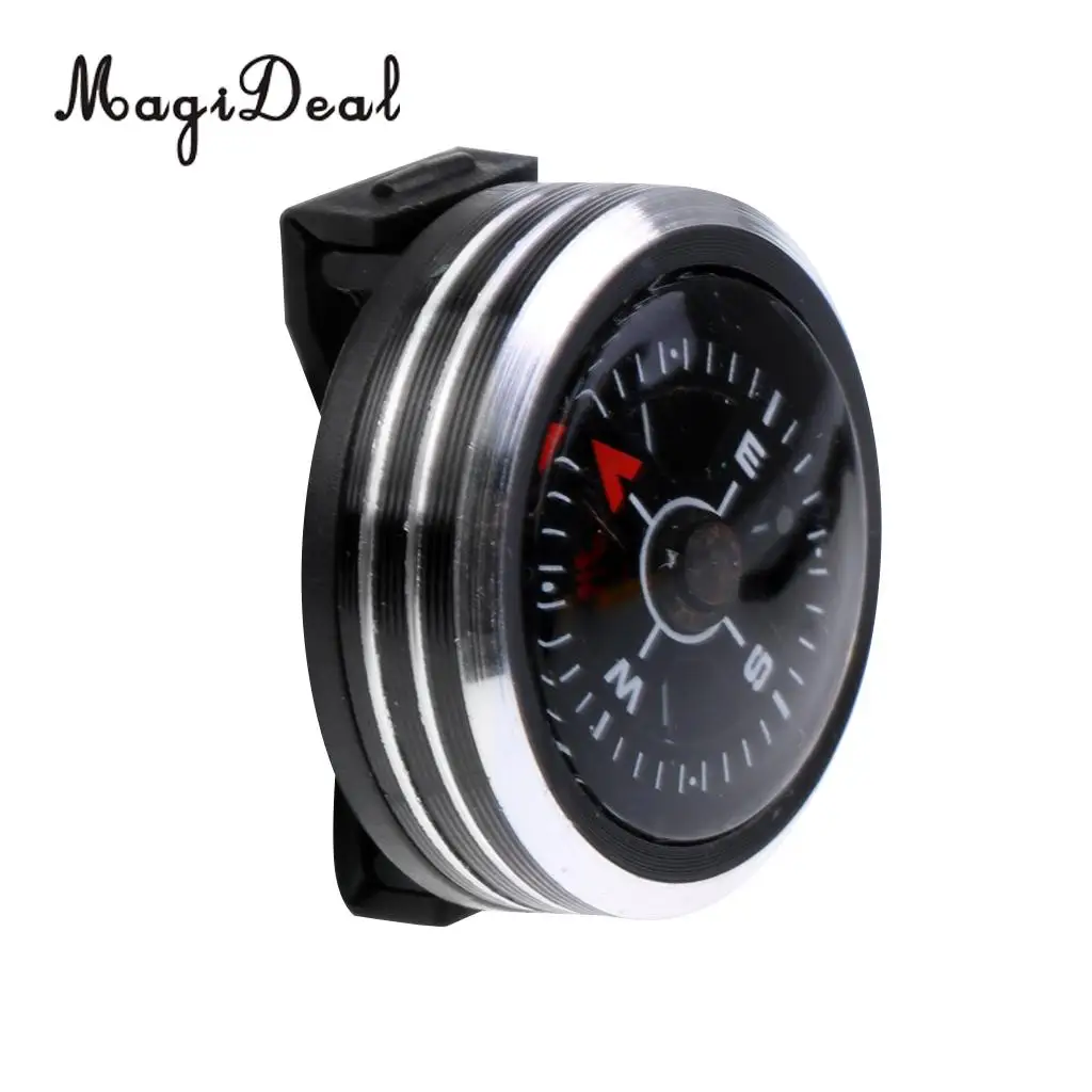 Portable Watch Band Slip Slide on Navigation Wrist Compass for Survival Camping Hiking Boating