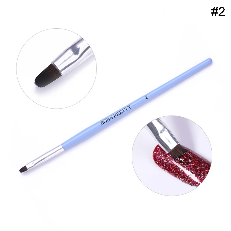 Кисть для ногтей с французским наконечником Серебристая черная ручка в форме полумесяца акриловая ручка для рисования Маникюрный Инструмент для дизайна ногтей - Цвет: Pattern 9