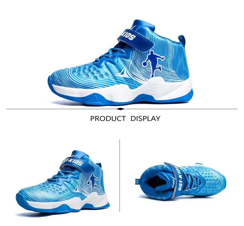 2019 New Sneakers Kids Basketball Shoes for Boys Sport Shoes Non-slip Children's Shoes Outdoor Sneakers Boy Shoes (7)