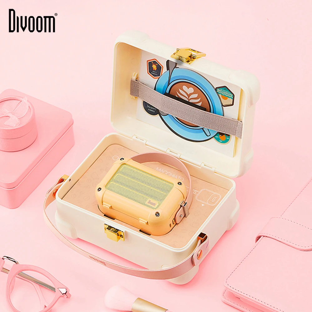 Divoom Macchiato Портативный беспроводной Bluetooth динамик с fm радио функция TWS Поддержка IOS