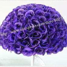 SPR 50 см 2 шт/партия фиолетовый свадебный цветок из искусственного шелка шар пластиковый внутренний-Фиолетовый-целование ball-1pc = 2 шт полушары