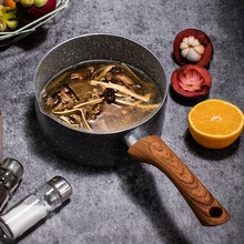 14CM/16CM/18CM Maifan Stone Noodle Soup Milk Pot Non-stick Cooking Pan Mini Saucepan Skillet For Gas Stove And Induction Cooker 14CM/16CM/18CM Maifan Stone Noodle Soup Milk Pot Non-stick Cooking Pan Mini Saucepan Skillet For Gas Stove And Induction Cooker