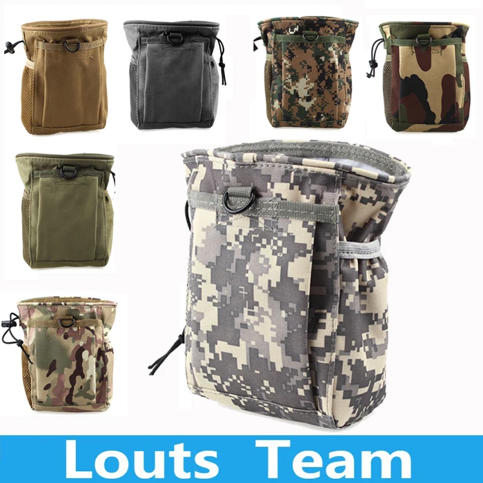 Prix pour Nouvelle grande capacité taille Molle militaire tactique Airsoft Paintball chasse pliant Mag Recovery Dump Pouch Prix pour Nouvelle grande capacité taille Molle militaire tactique Airsoft Paintball chasse pliant Mag Recovery Dump Pouch