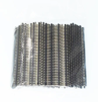 

100pcs 2.0mm Pin Header L8.7/12/15/17/19/20mm,1X40P,Staright,Board Spacer,single row single plastic,Gold-plated