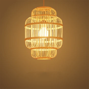 

Nordic Bamboo Lamp LOFT LED Pendant Lamps Light Lighting LED Chandelier Bedroom Living Room Hotel Lobby Deco Hanglamps Fixtures