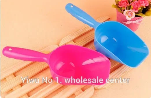 

Fedex free shipping 200 pcs/lot New Pet Dog Food Feeder Bowl Plastic Scoop Shovel