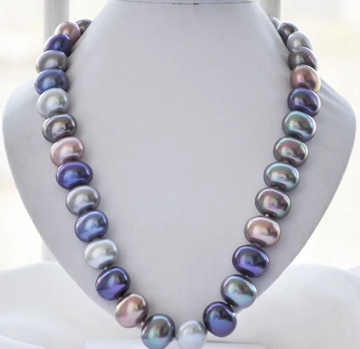 

Jew2585 HUGE 19mm multicolor egg SOUTH SEA SHELL PEARL NECKLACE 24inch NEW
