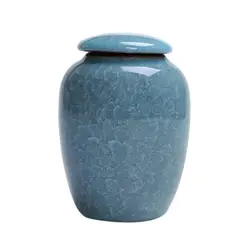 Мини-китайский Керамика Чай Caddy Чай набор аксессуаров с тиснением упаковки герметичного хранения Jar сахарница фарфоровая емкость 200 мл