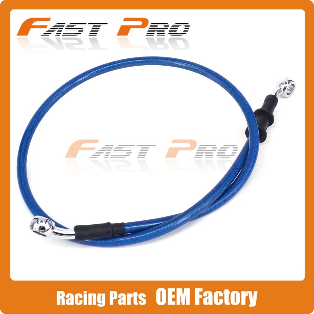 

Blue Motorcycle 500mm-2000mm Braided Steel Hydraulic Brake Clutch Radiator Oil Cooler Hose Line Pipe Tube 28 Degree Banjo
