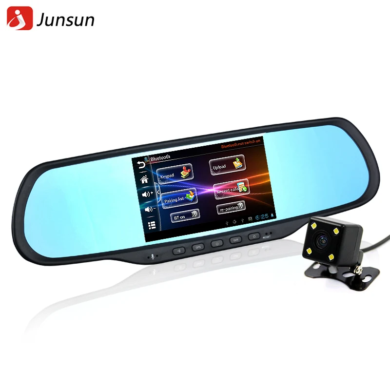 5 inch Android car GPS Navigation rearview mirror camera Bluetooth DVR