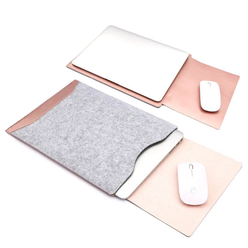 

Felt Sleeve Case Laptop Bag for MacBook Air Pro Retina 11 13 15 inch for Xiaomi Notebook Sleeve Pouch Cover Mouse Pad Design