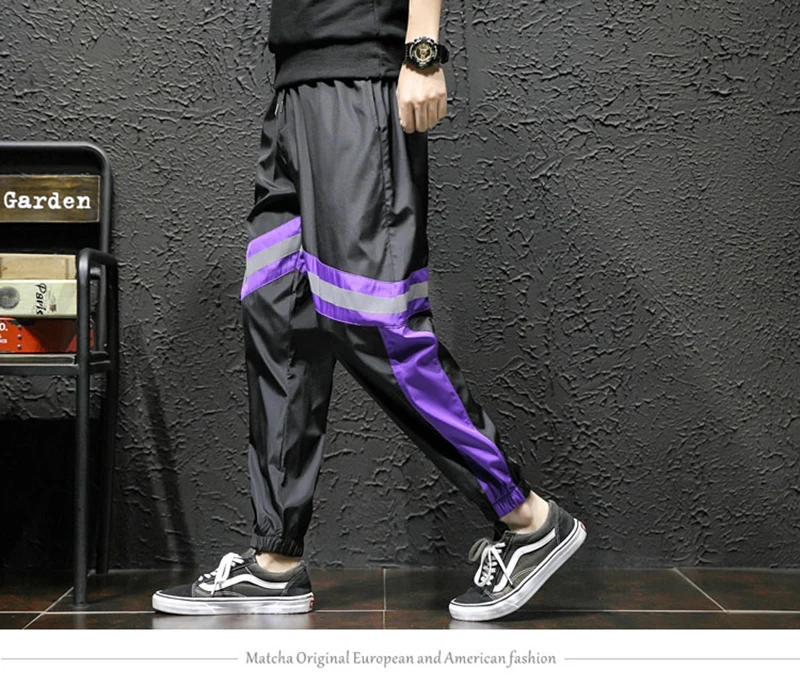 Loose Hip Hop Cargo Pants Men Camouflage Patchwork Harem Mens Trousers Streetwear  (17)