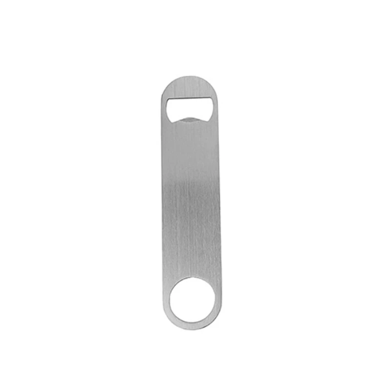 Unique Stainless Steel Large Flat Speed Bottle Cap Opener Remover Bar Blade Home Hotel Professional Beer Bottle Opener Kitchen