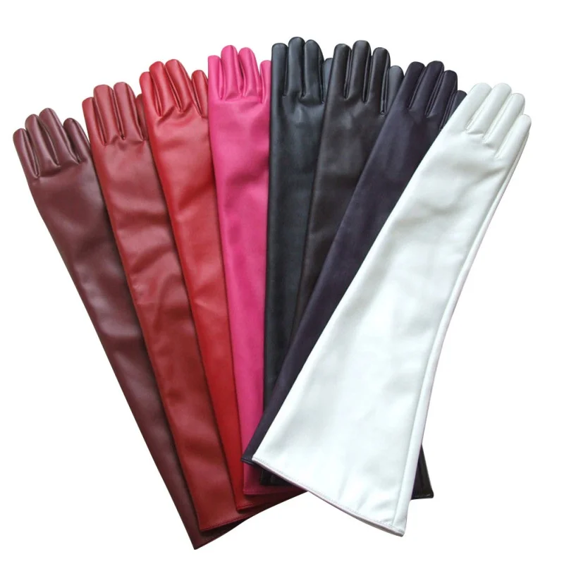 Женские Вечерние перчатки из искусственной кожи длинные T55|gloves panda|gloves costgloves driver |