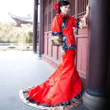 New Chinese Ancient Clothing Show Pratensis Suit Costume Wedding Dress Bride Chinese Style Wedding Dress Marriage