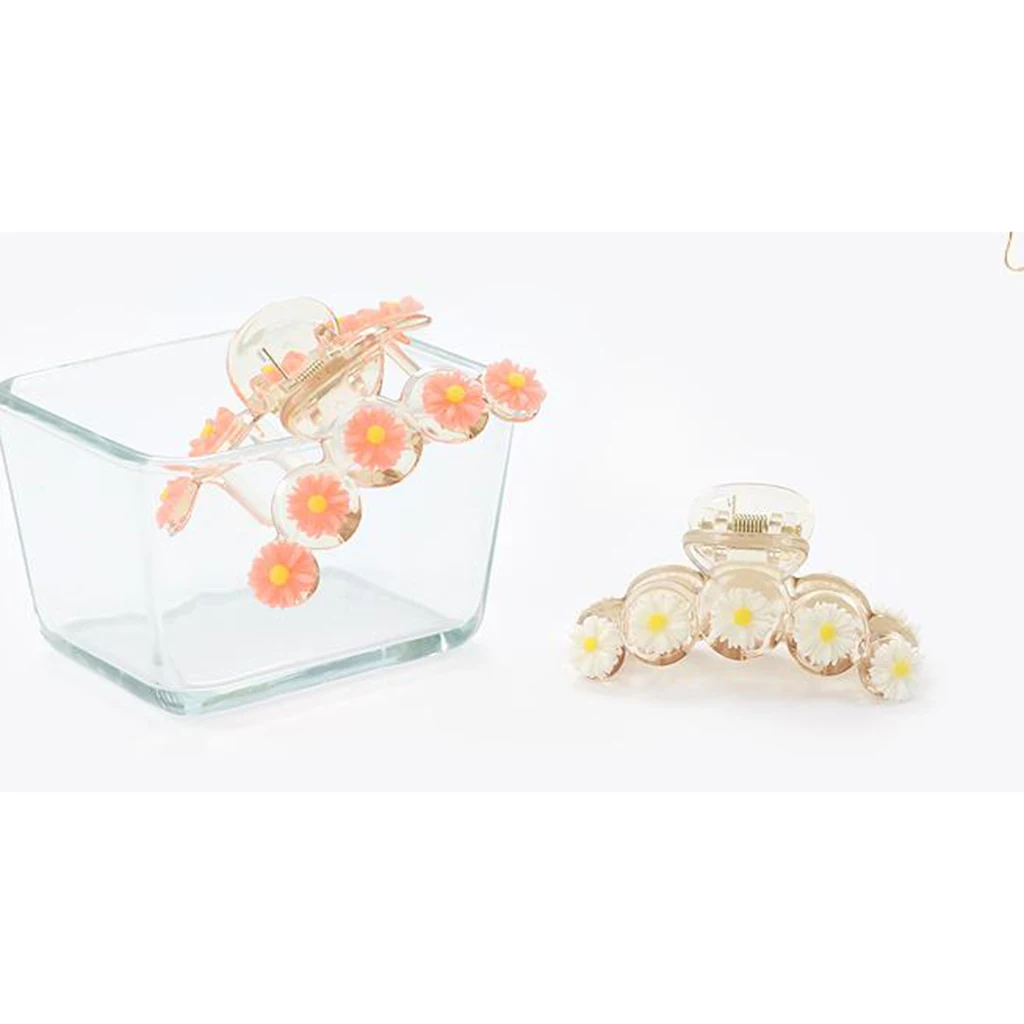 50 Pieces Resin Daisy Flower Flatback Cabochon For DIY Scrapbooking Embellishments Card Making Hair Bow Center Craft