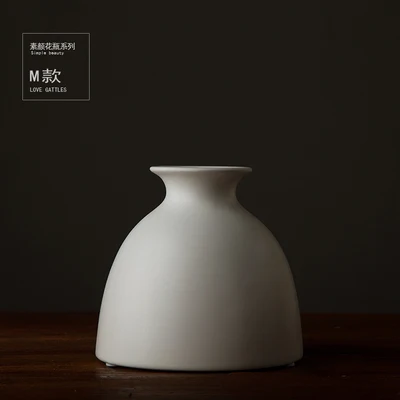 Wallpaper Rustic Style Ceramic Tabletop Vase Solid Black Color Decorative For iPhone