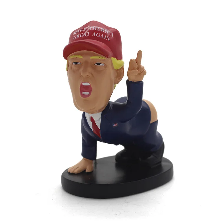 

2019 2in1 A Trump Statue Pen Holder Desk Decor Birthday Gift Creative President Dump The Greatest Donald Business card holder