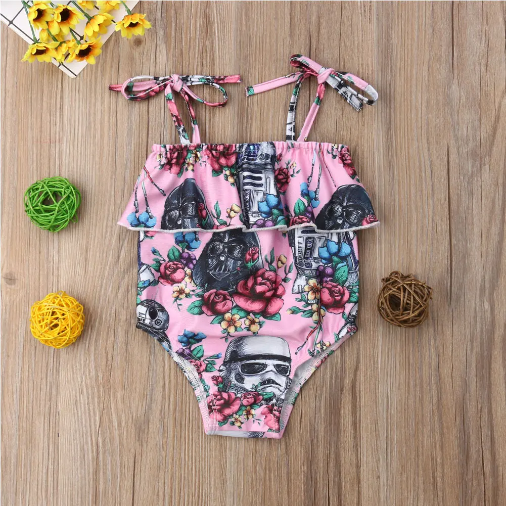 baby girl star wars romper