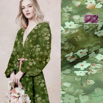 

silk fabricsBapanling wek jin and low silk arranges in SS935 thin silk yarn fabric clothing scarf fabric
