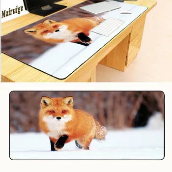 

Mairuige Snow Fox Gaming Mousepad Gear Animal Gamer Mouse Mat Pad Game Computer 700x400x2mm Padmouse Photo Play Mats