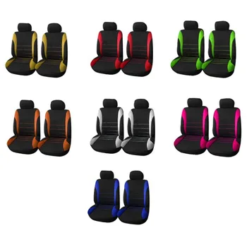 

4pcs/Set Car Seat Cover Seat Protector Comfortable Dustproof Headrest Covers Front Seat Covers Universal Car Styling