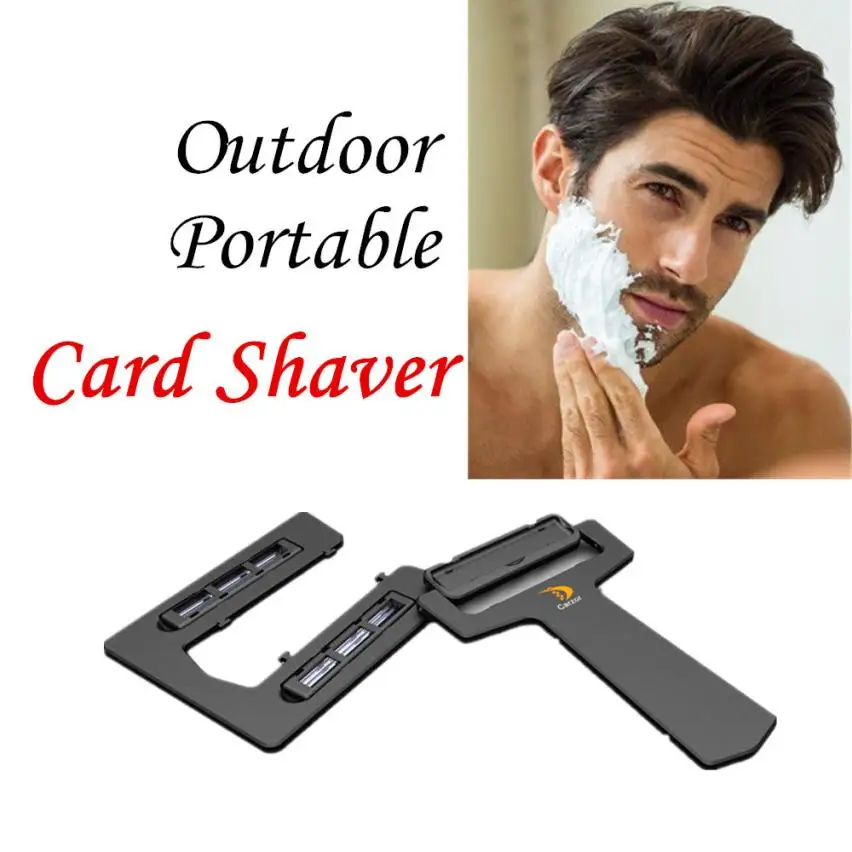 Bathroom Accessories Card Shaver Pocket Razor Outdoor With Mirror Blades Safety Shaving Camping 5.25 Bathroom Accessories Card Shaver Pocket Razor Outdoor With Mirror Blades Safety Shaving Camping 5.25