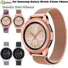 20 мм 22 мм браслет из нержавеющей стали для samsung Galaxy Watch 42 мм 46 мм gear Sport S2/S4 S3 Frontier Миланский магнитный браслет