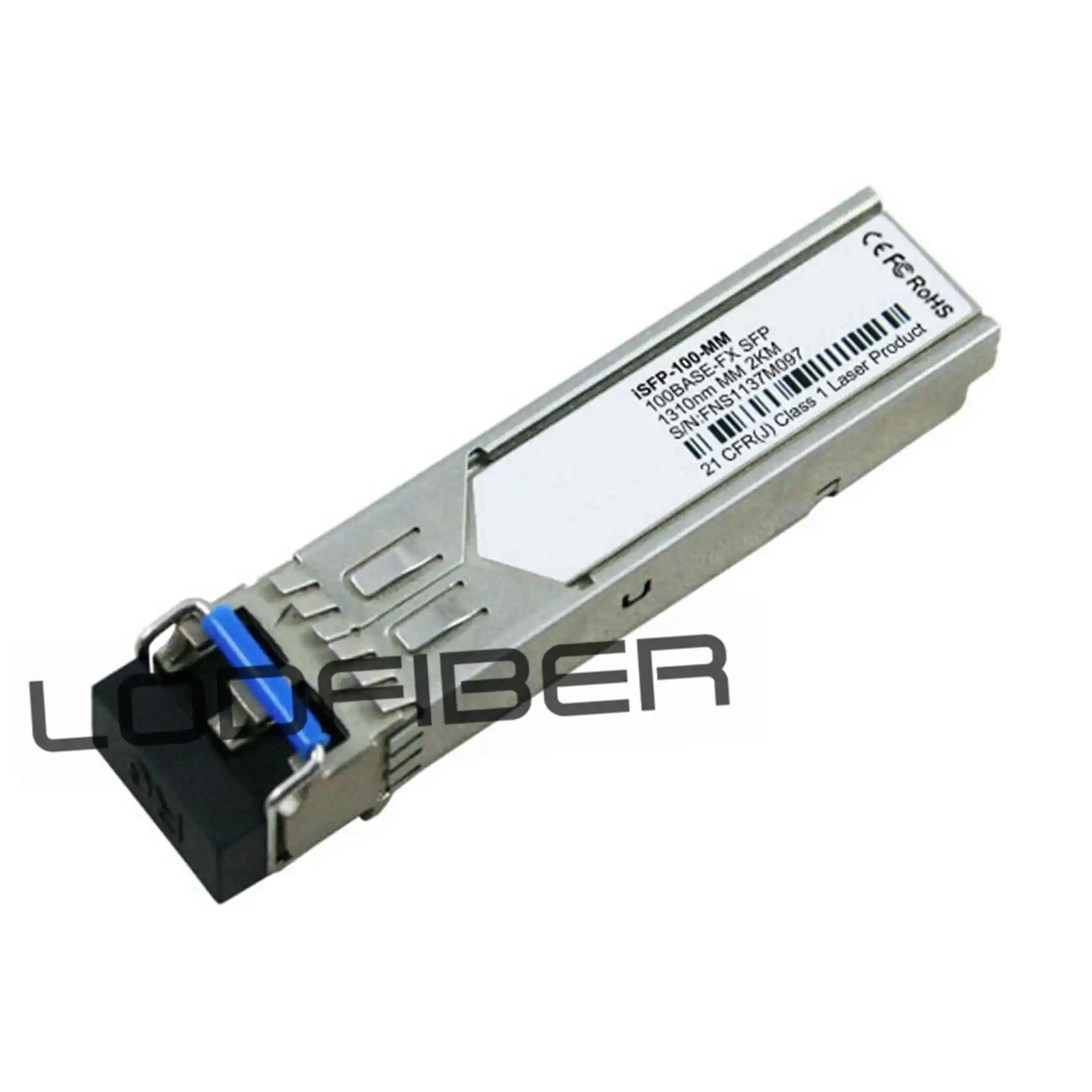 LODFIBER iSFP-100-MM совместимый 100BASE-FX SFP 1310nm 2km DOM трансивер | Мобильные телефоны и
