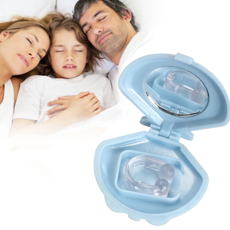 

Silicon Anti Snore Ceasing Stopper Anti-Snoring Nose Clip Health Sleeping Aid Equipment Stop Snoring Device Healthy care