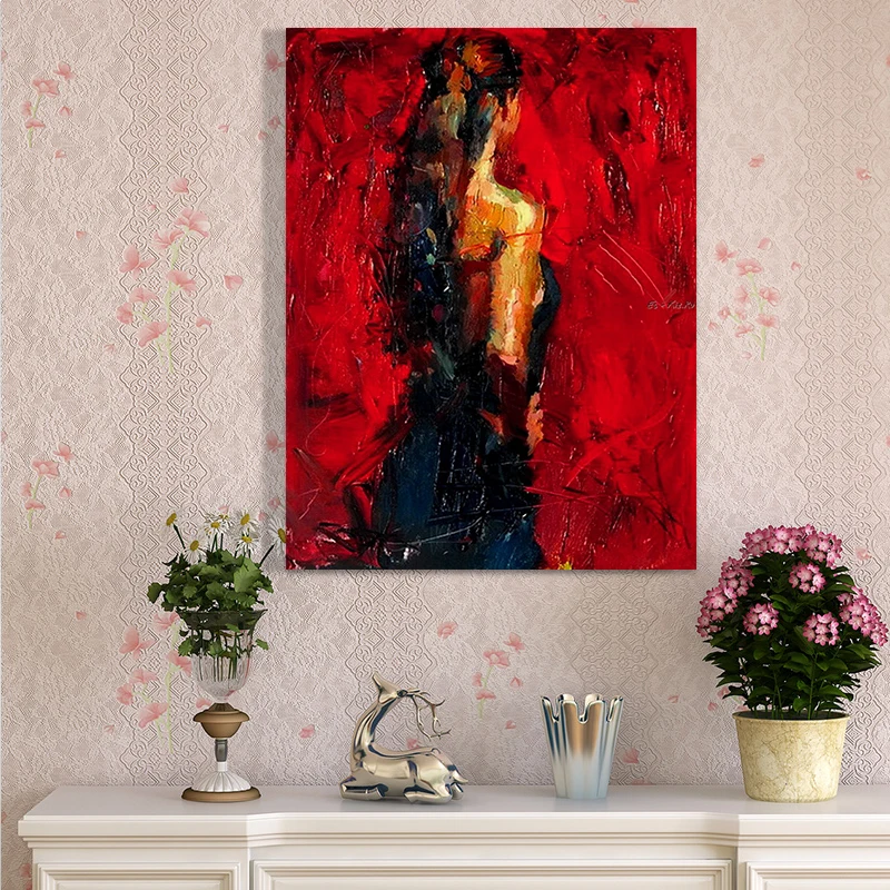 Cheap Sale Figure Oil Painting Handed Painted On Canvas For Home Wall