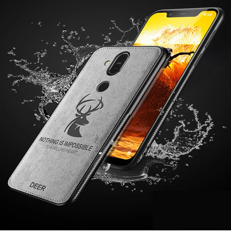 Чехлы для Nokia 8 1 2018 чехол из хлопчатобумажной ткани Мягкая силиконовая задняя