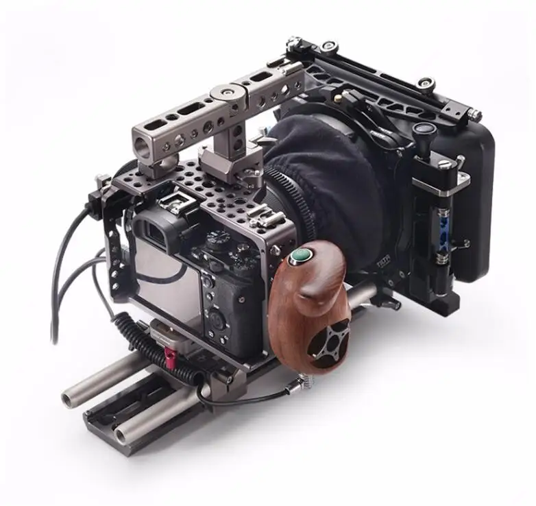 US $1.299.00 Tilta EST17C A7 A7S A7S2 A7R2 Rig Kit Cage Baseplate Wooden Handle Follow Focus 44 Lightweight Matte Box For Sony A7