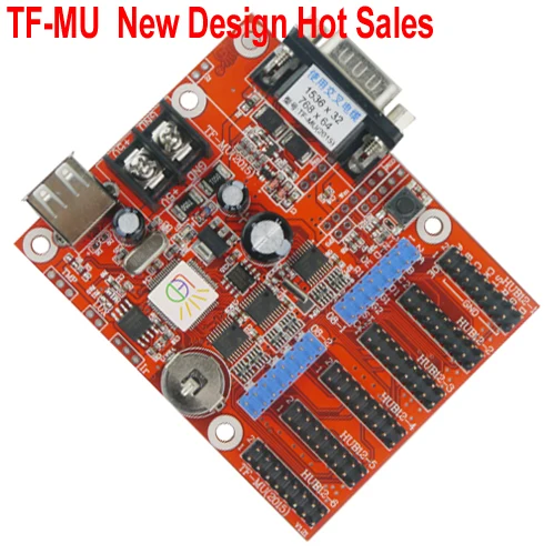 

TF-MU USB LED controller card 1536*32 768*64 Single & Dual color LED screen LED controller card
