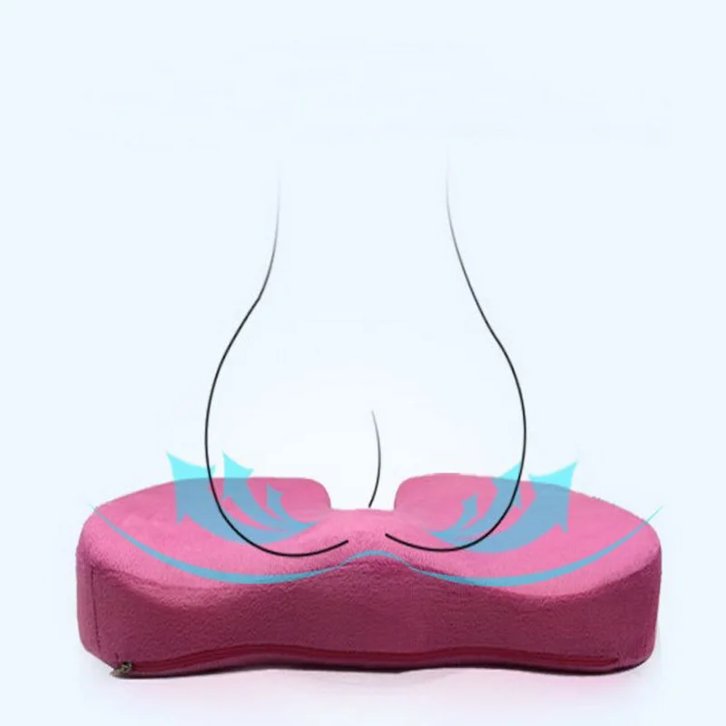 Ортопедическая подушка на сиденье из пены с эффектом памяти для кресла, автомобиля, офиса, дома, Массажная подушка