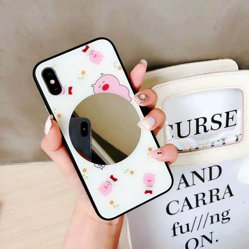 2018 новые модные чехлы с зеркальным корпусом для мобильного телефона iPhone X 8 Plus 6 7