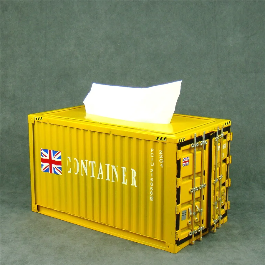 

Creative Iron Container Model Tissue Box Decor Metal Napkin Case Houseware Everyday Necessity Utensil Craft Ornament Accessories