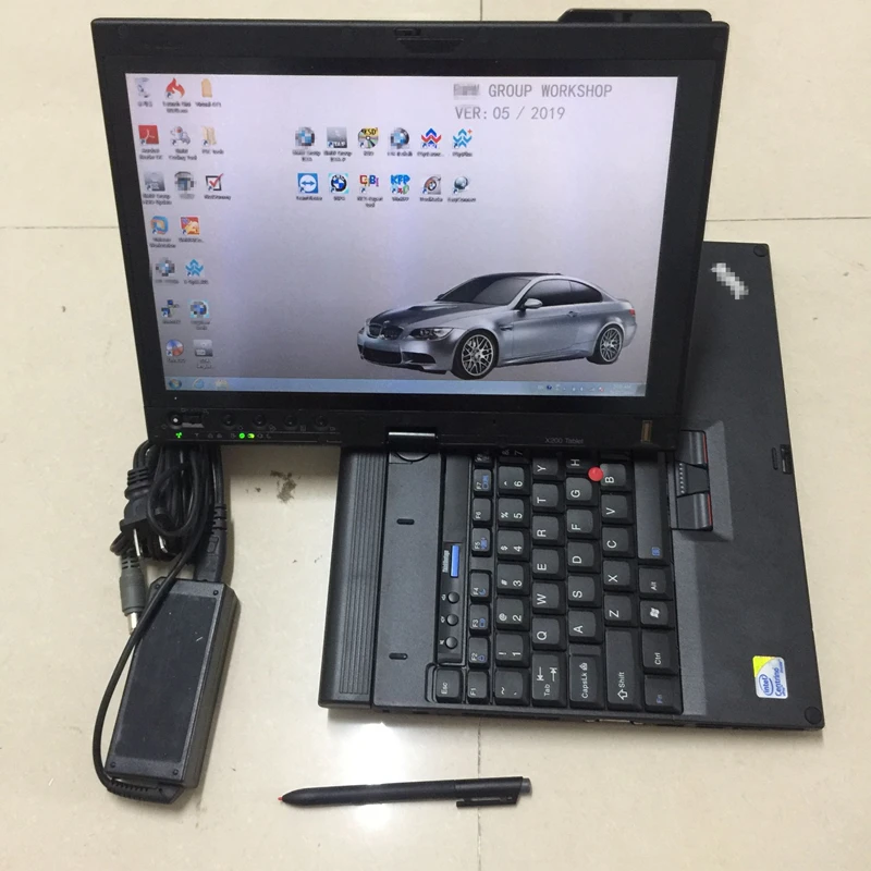 Для BMW icom a2 b c с ноутбуком x200t ПК программным обеспечением 2019 07 ISTA экспертный режим