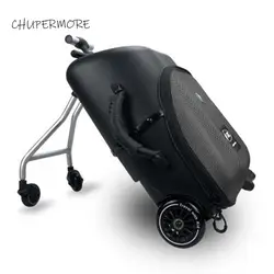 Многофункциональный Детский автомобиль может ридэн высококачественный Женский Чемодан Spinner Детские дорожные сумки бренда чемодан на