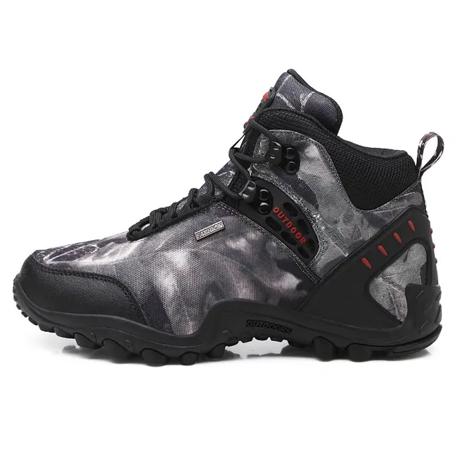 Waterproof Hiking Shoes Man Camouflage Outdoor Sport