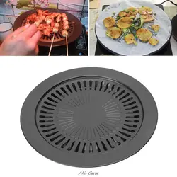 Антипригарным здорового сковорода для газового мангала бездымное барбекю для сьемки вне помещений и во время приспособление для выпечки
